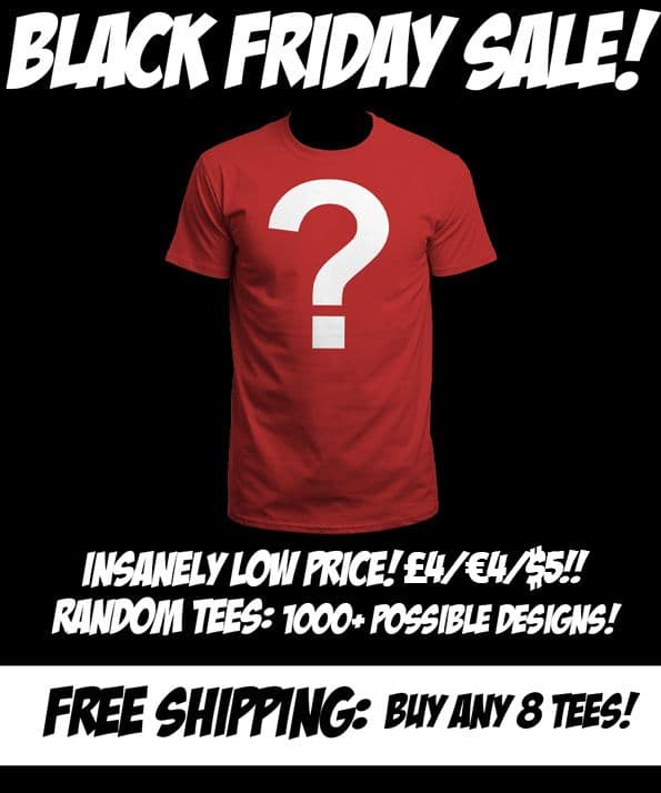 32€ για 8 τυχαία T-shirt από το Qwertee