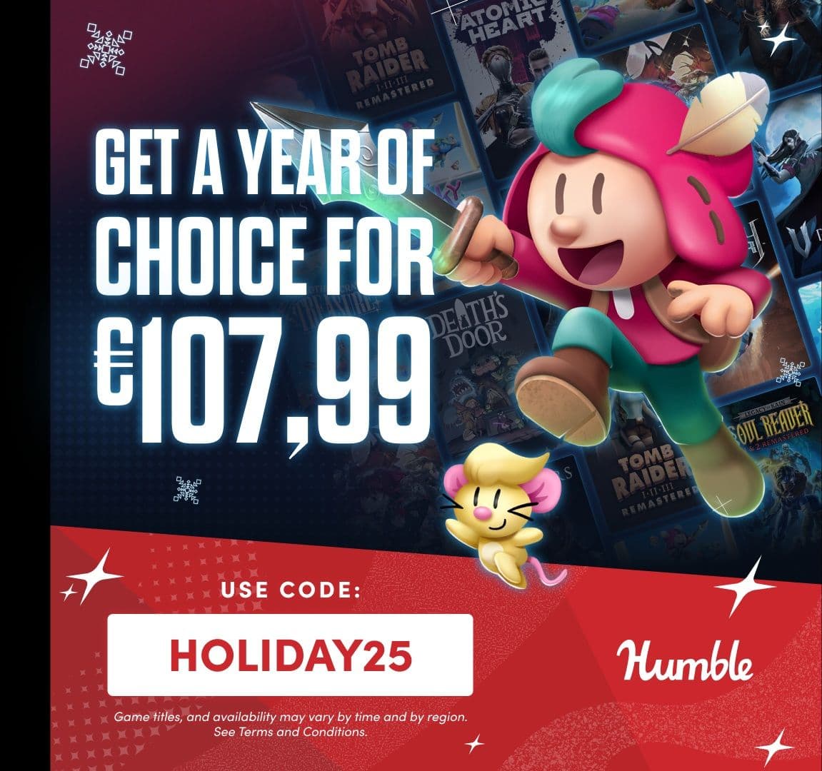 Ένας χρόνος Humble Choice με 107,99€