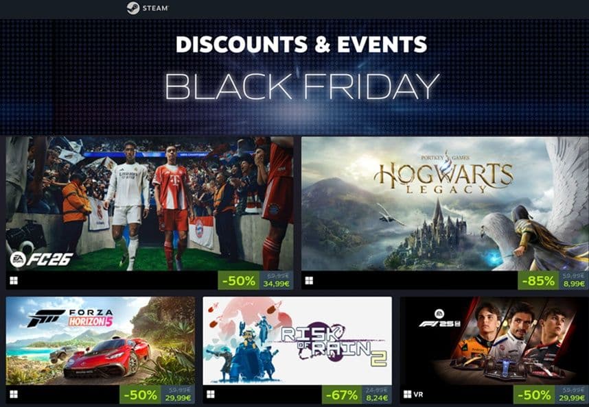 Προσφορές Steam Black Friday