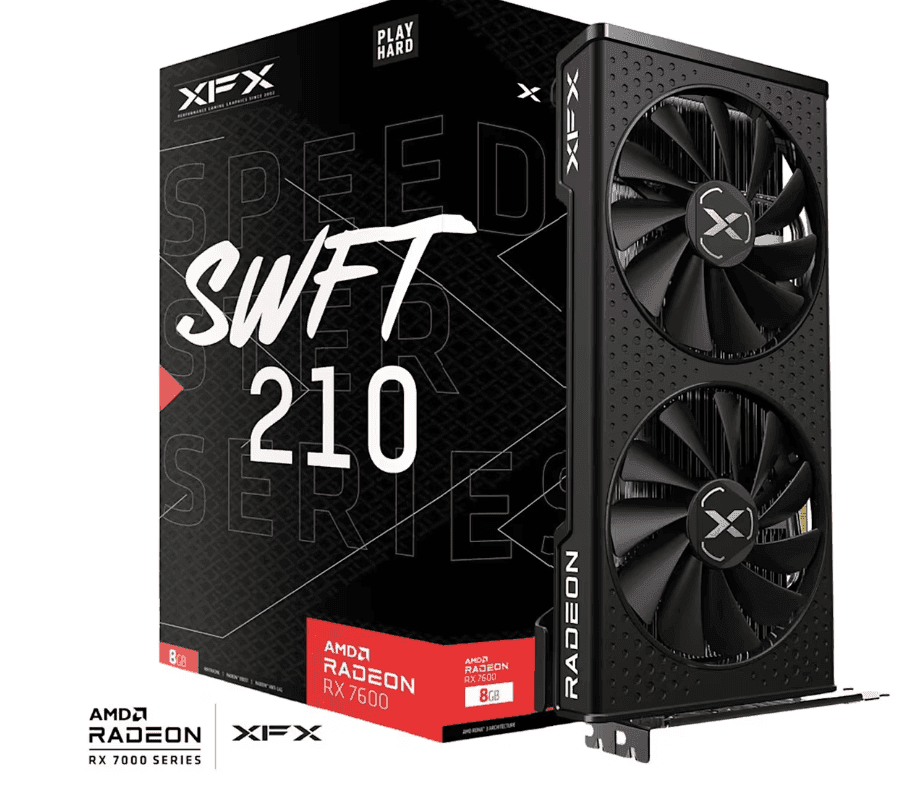 XFX VGA Radeon RX 7600 Speedster SWFT 210 8 GB στα 229€ από ΠΛΑΙΣΙΟ