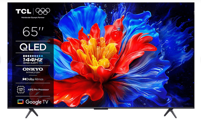 TCL QLED 65P8K 65" Τηλεόραση Google TV 4K 459€ 