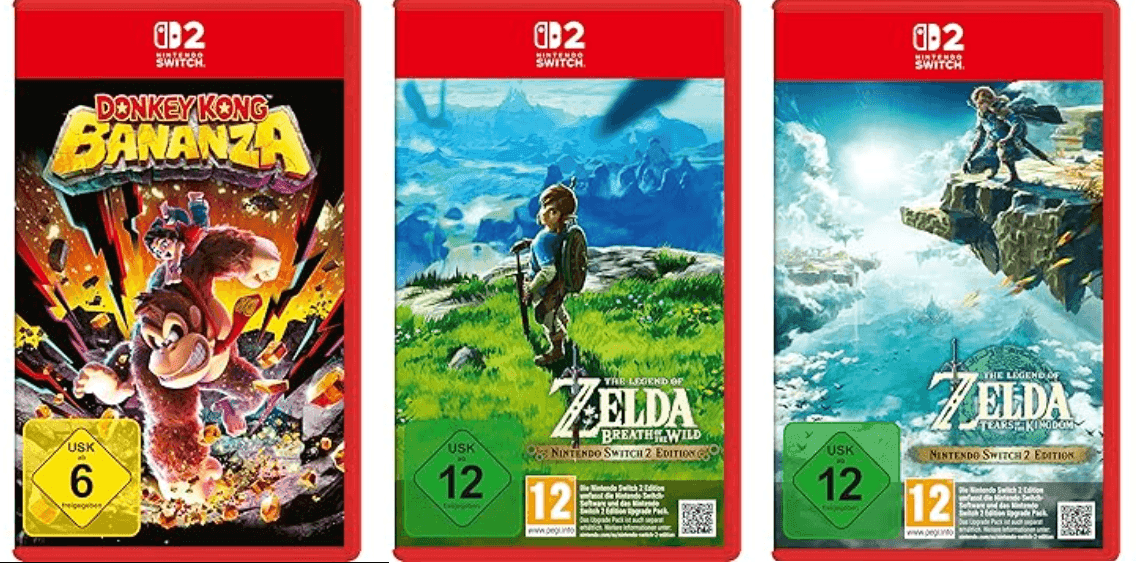 [Nintendo Switch 2 Games] Donkey Kong Bananza | Zelda: Breath of the Wild | Zelda: Tears of the Kingdom