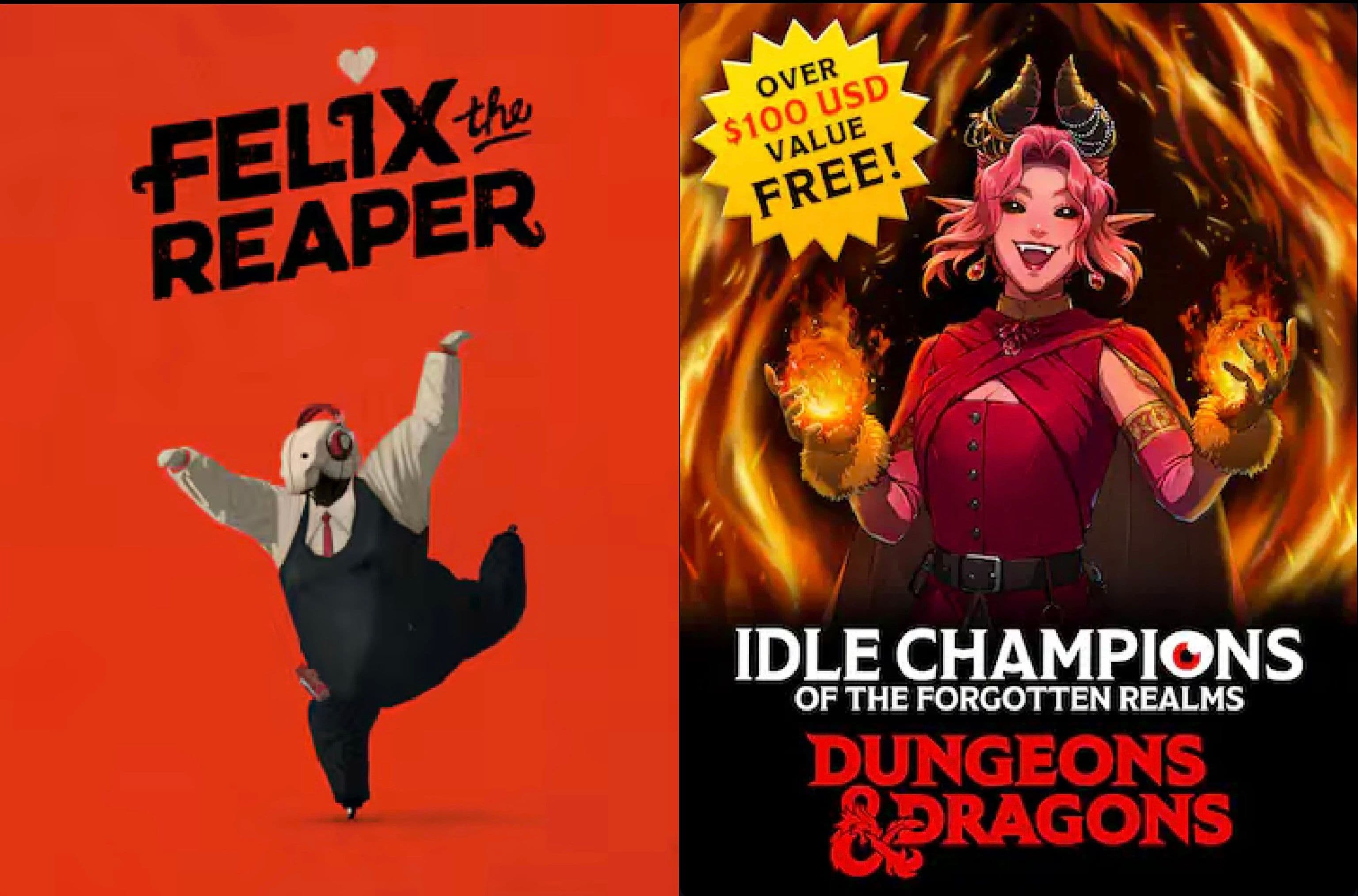 Δωρεάν το “Felix The Reaper” (PC) και το “Nixie's Champions of Renown Bundle Pack” για το “Idle Champions of the Forgotten Realms” (PC, Android και iOS), στο Epic Games Store