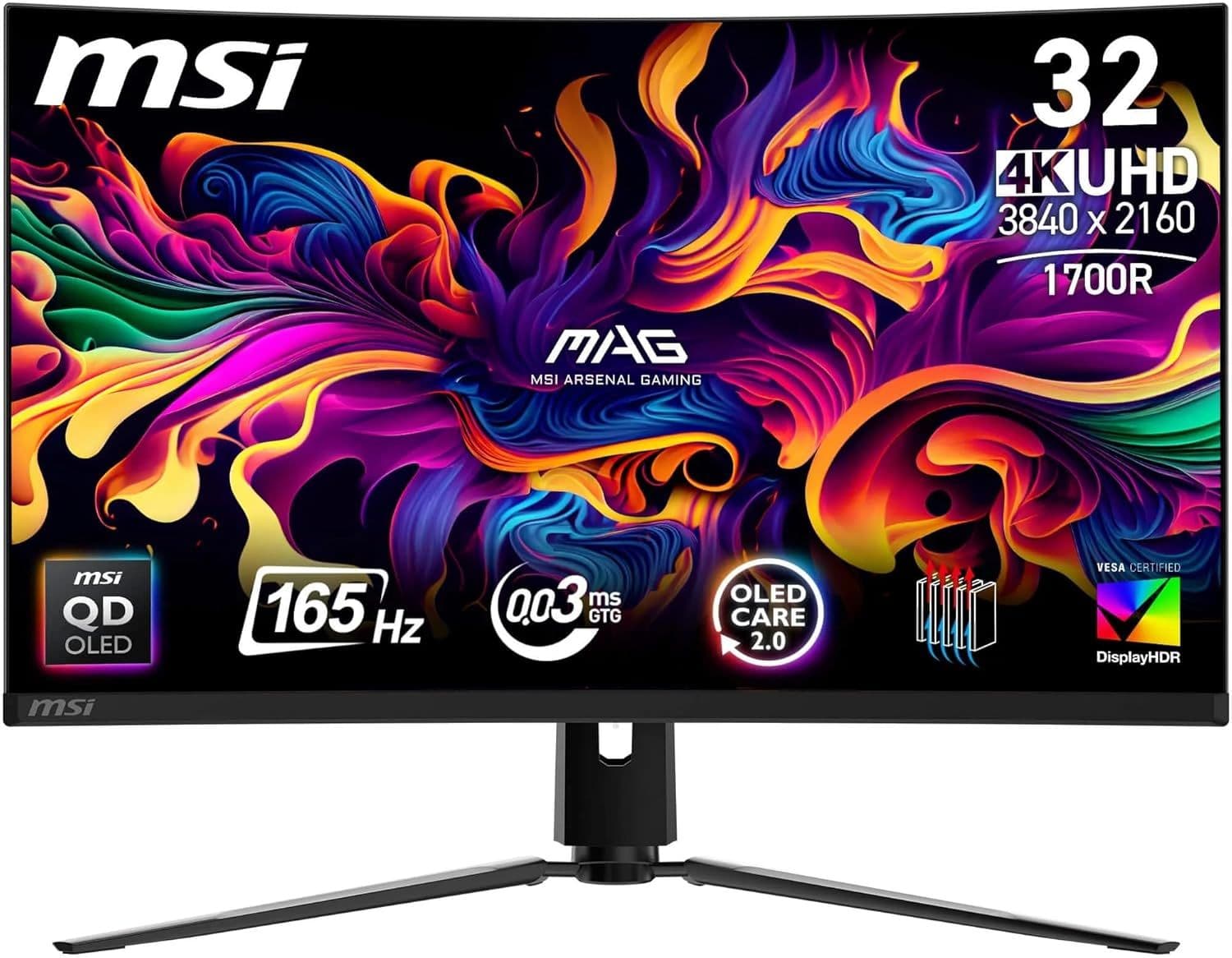 MSI MAG 321CUP QD-OLED (32", UHD, 165Hz, Κυρτή) Οθόνη