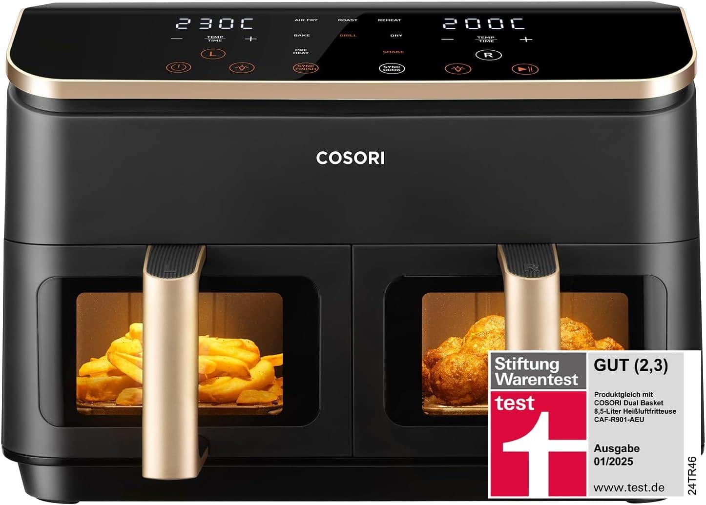 Cosori Dual Basket 8.5L Φριτέζα Αέρος