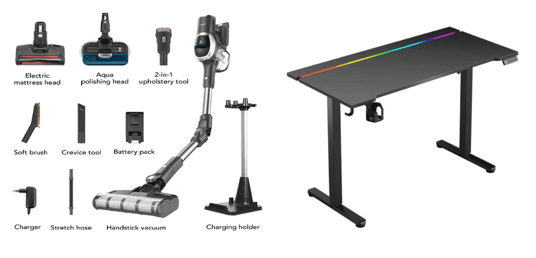 JIMMY JV9 Pro Aqua Σκούπα Stick 199€ και ACGAM JSD5-A1-02 Gaming table με ρυθμιζόμενο ύψος 189.28€ σε προσφορά από Geekbuying