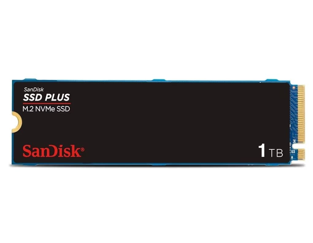 SanDisk SSD Plus 1TB M.2 2280 PCIe Gen3 NVMe SSD (κατόπιν παραγγελίας)