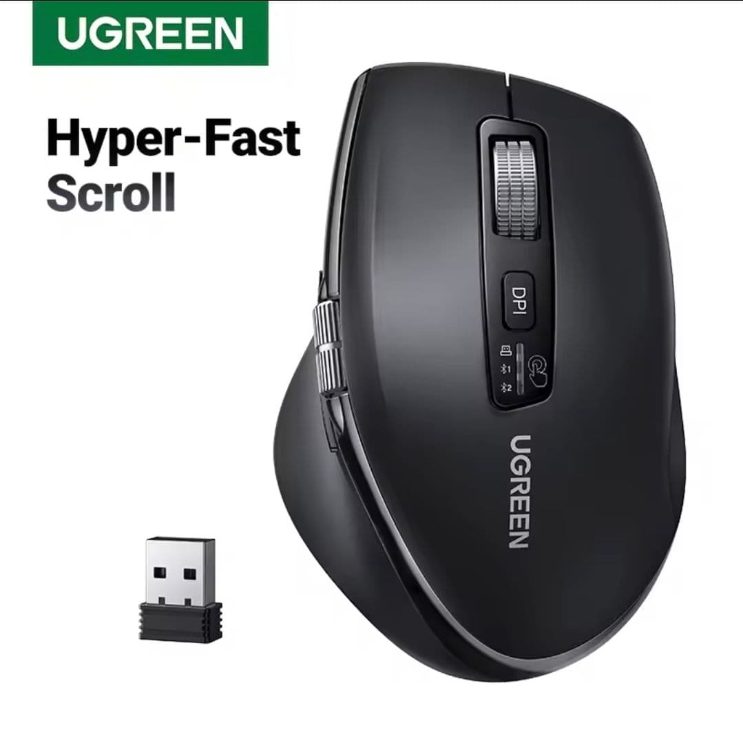 UGREEN Hyper-Fast Scroll 5000Dpi ασύρματο ποντίκι 15.20€ με coins