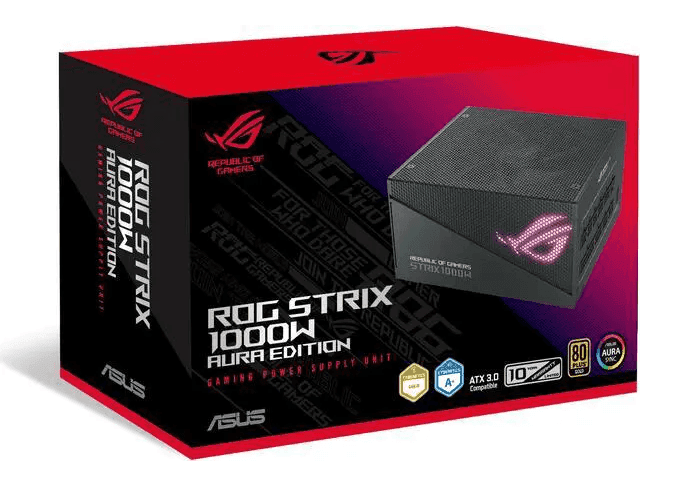 Asus Rog Strix 1000W και 1200W Gold Aura Edition RGB  (Τροφοδοτικό υπολογιστή)