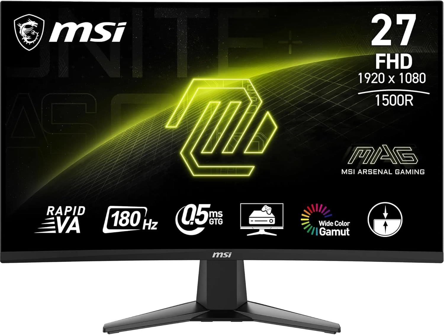 MSI MAG 27C6F (27", FHD, VA, 180Hz) Οθόνη