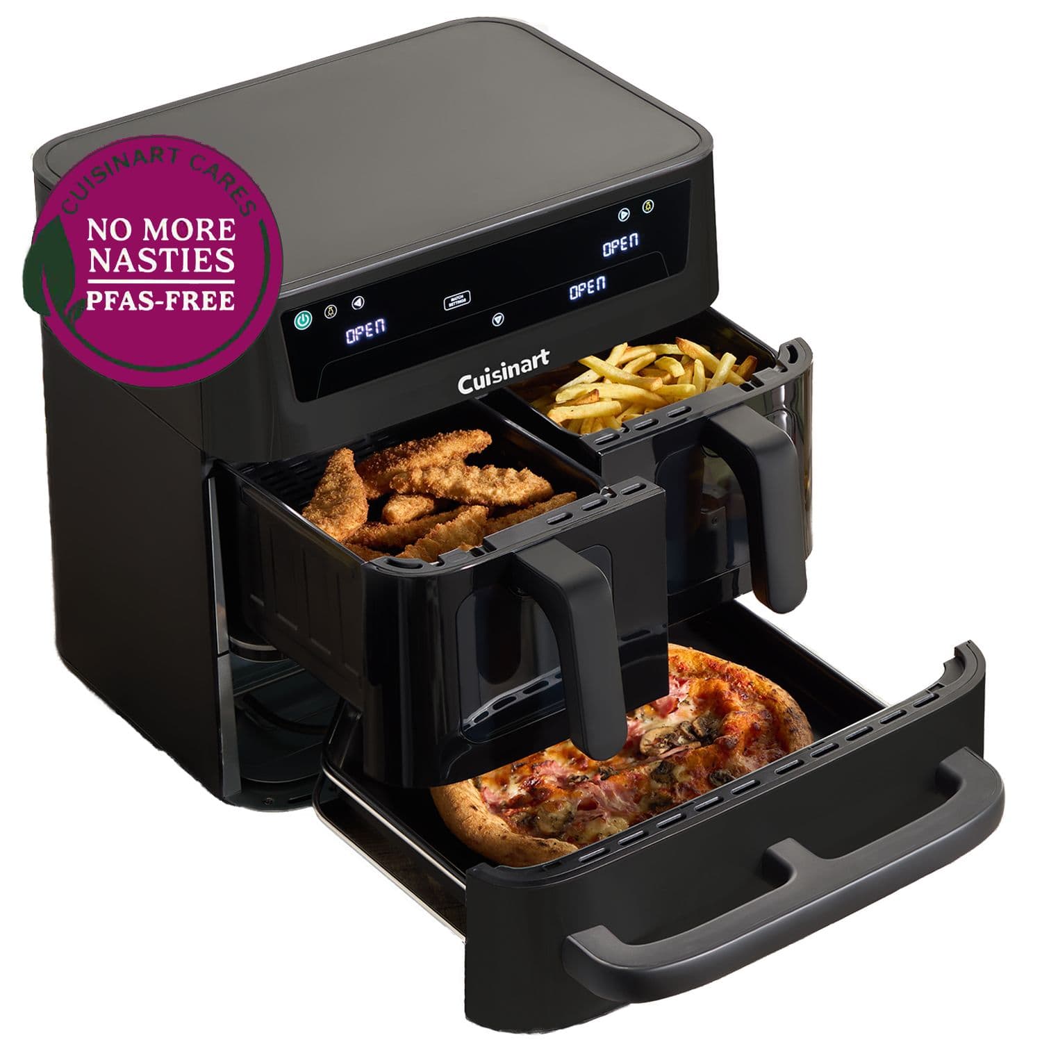Cuisinart Tri Zone 13.6L Air Fryer & Oven (2 x 4.3L + 5L)