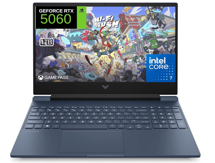 HP Victus 15-fa2030ns - 15" FHD Gaming Laptop (Intel Core 7-240H, 16GB RAM, 1TB SSD, NVIDIA RTX 5060, FreeDos) - Blue Spanish QWERTY 1051.45€