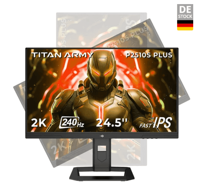 [Gaming Monitor] TITAN ARMY P2510S [24.5" QHD 2560x1440 IPS, 240Hz] 149.99€