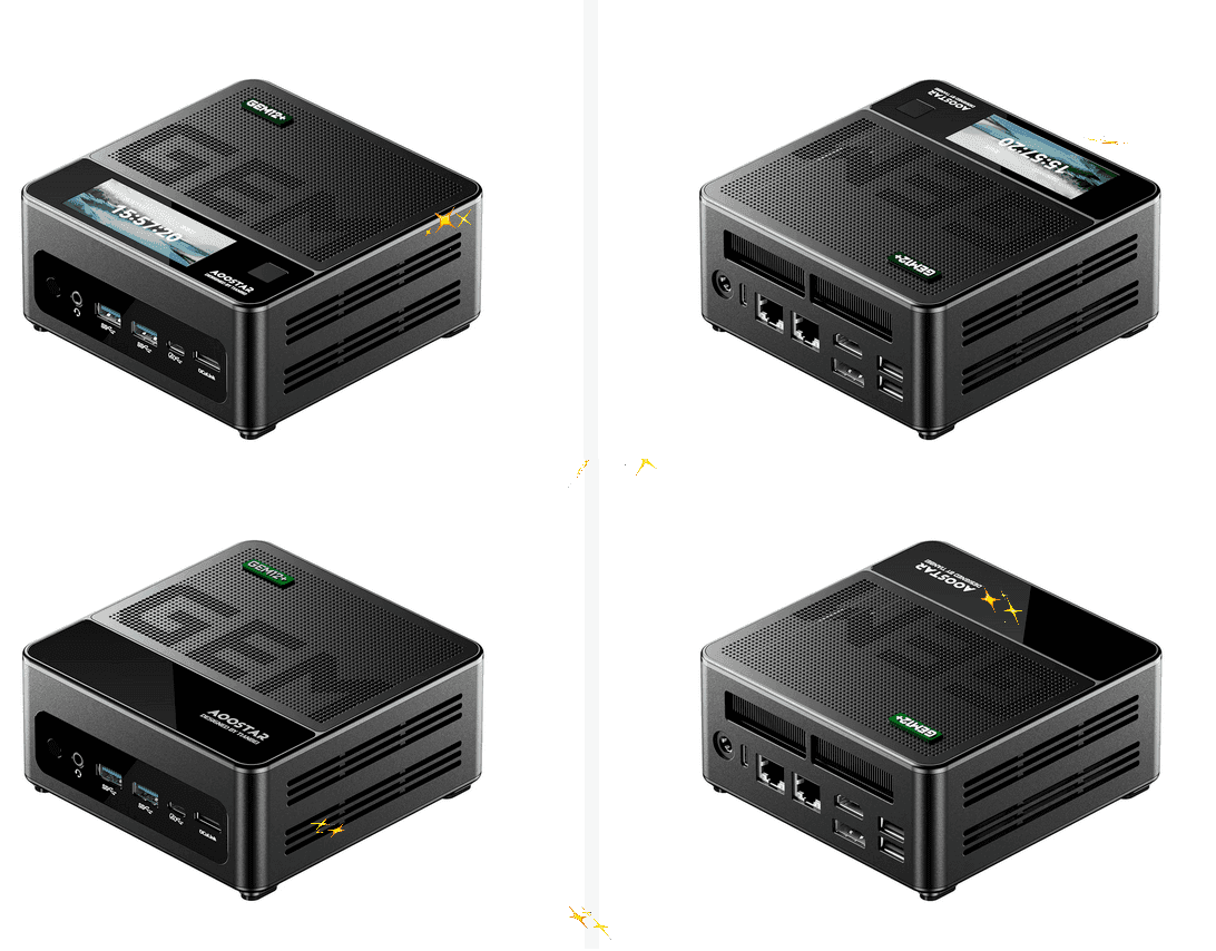 Mini PC (Barebone) AOOSTAR GEM12+ PRO / GEM12+ AMD Ryzen 7 8845HS με 328.50€ / 314.60€