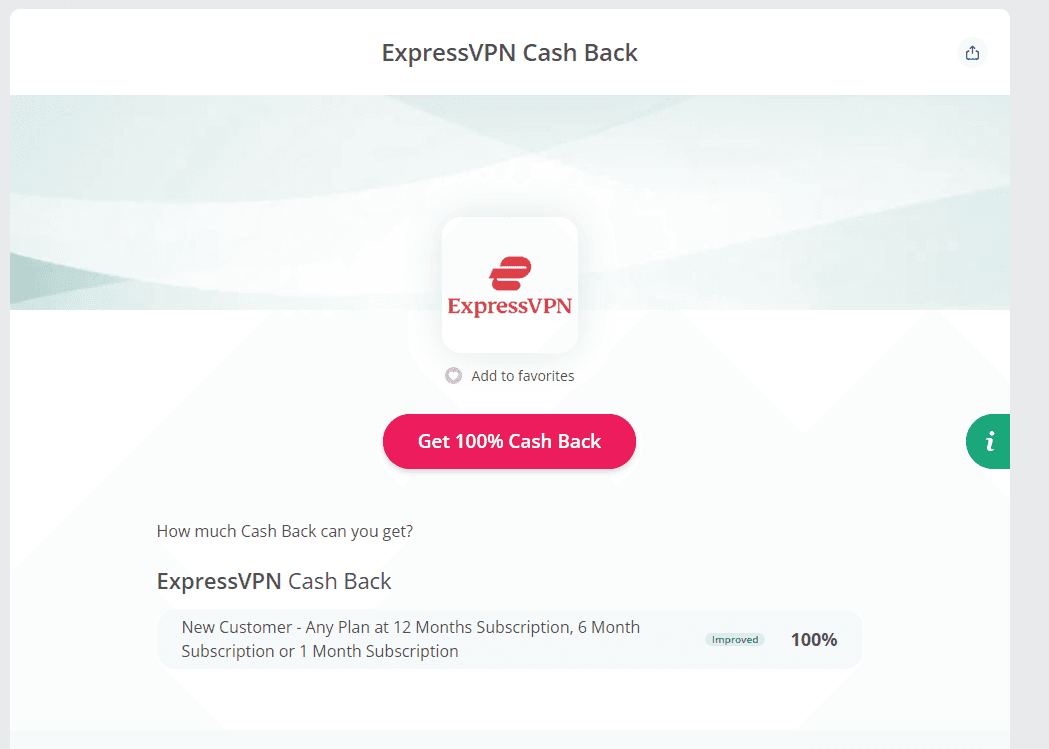(Μόνο για νέους χρήστες) 100% Cashback στην αγορά του ExpressVPN μέσω TopCashback