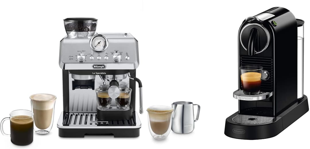 Εκπτώσεις σε επιλεγμένες μηχανές espresso De'Longhi.