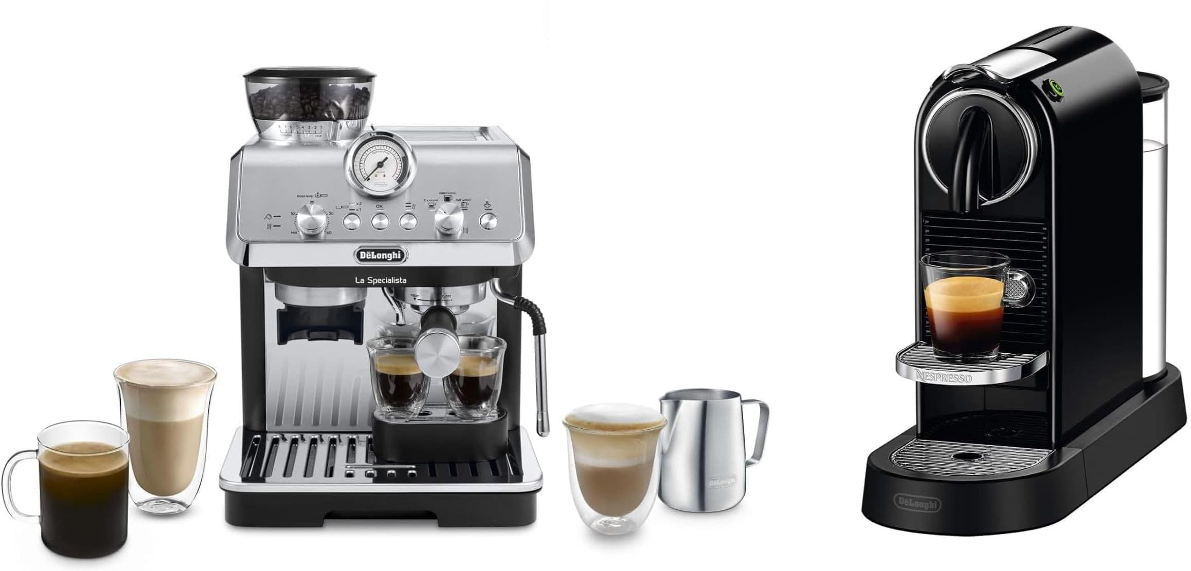 Εκπτώσεις σε επιλεγμένες μηχανές espresso De'Longhi.