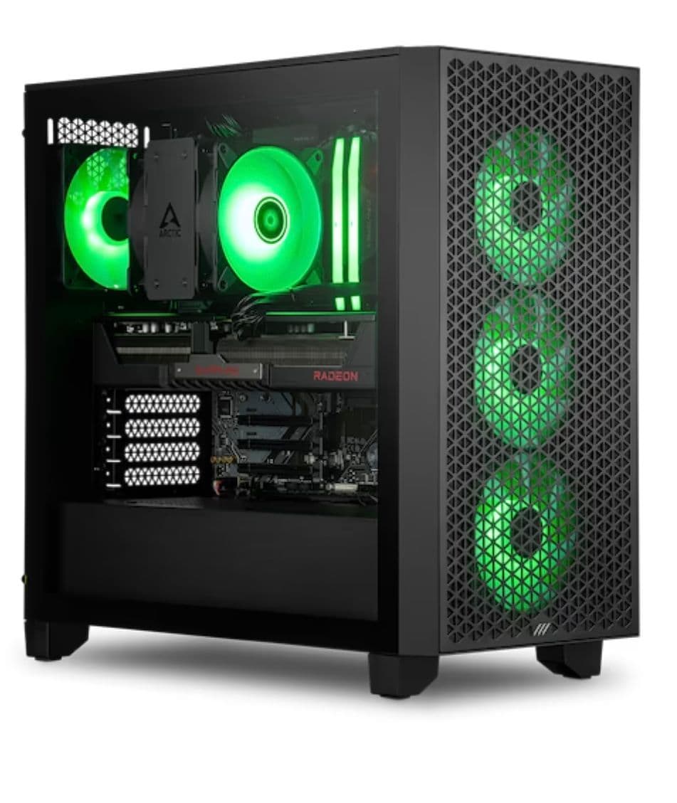 Desktop pc με Ryzen 7 7800X3D, RX 9070 XT, 48GB DDR5-6000 | mifcom.de