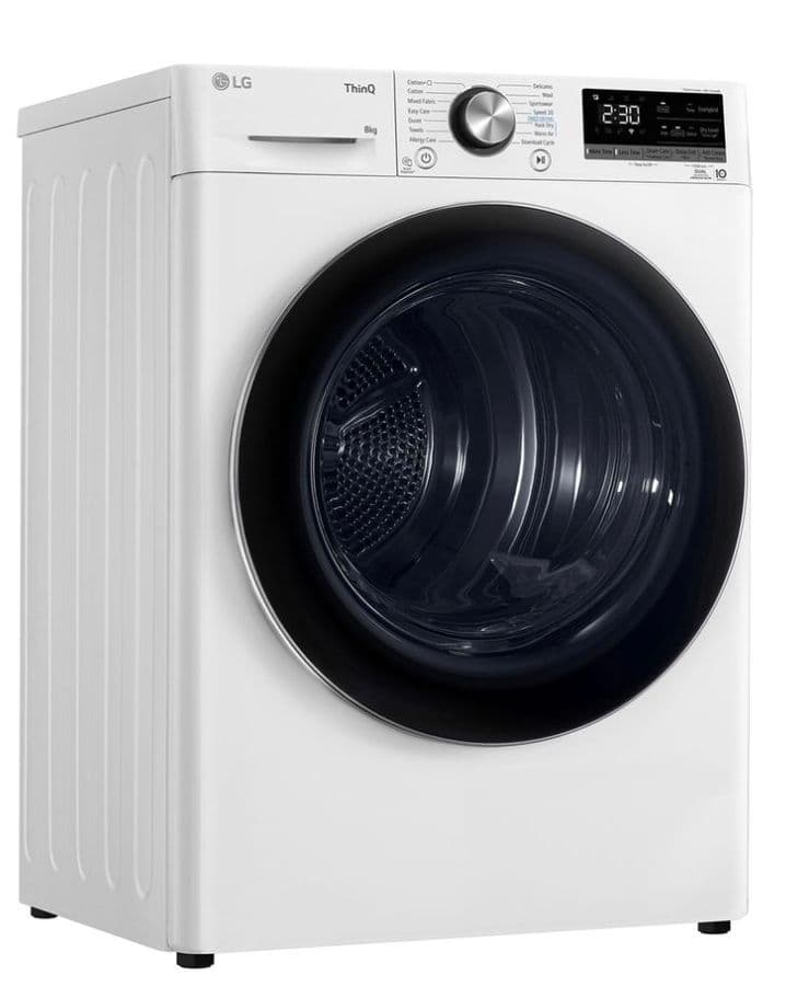 LG RH80V9AV2N Στεγνωτήριο Ρούχων 8Kg με Αντλία Θερμότητας 569€