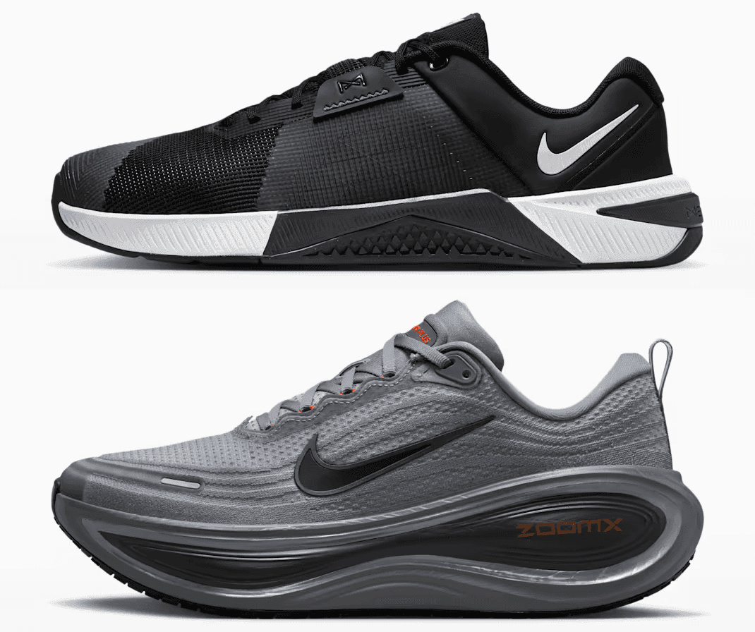 Nike Metcon 10 Μαυρο 98€ στο amazon.de & Nike Vomero Plus Γκρι 102€ στο Asos