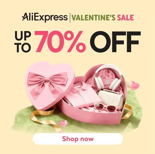 Κωδικοί Προώθησης για την AliExpress Valentine’s Sale