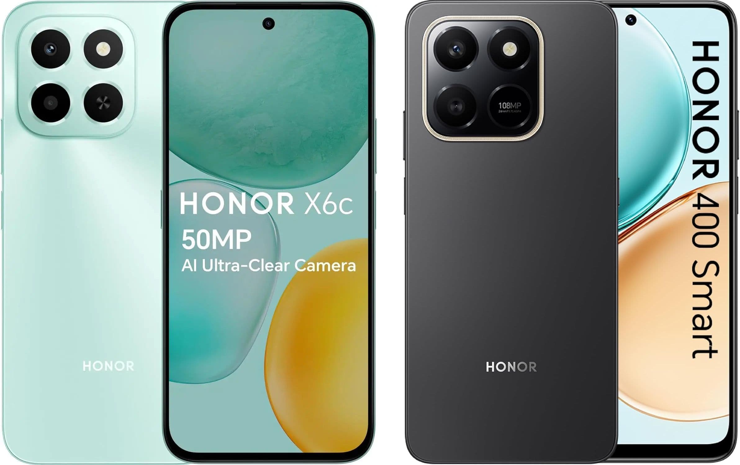 HONOR X6c 4G (6GB/128GB) με 106€ & HONOR 400 Smart 4G (6GB/128GB) με 127€