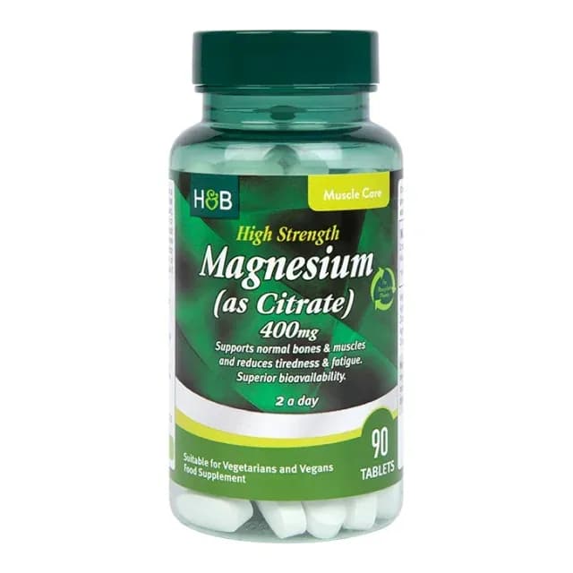 Holland & Barrett Κιτρικό Mαγνήσιο 400mg 90 Δισκία -50% (9,99€)