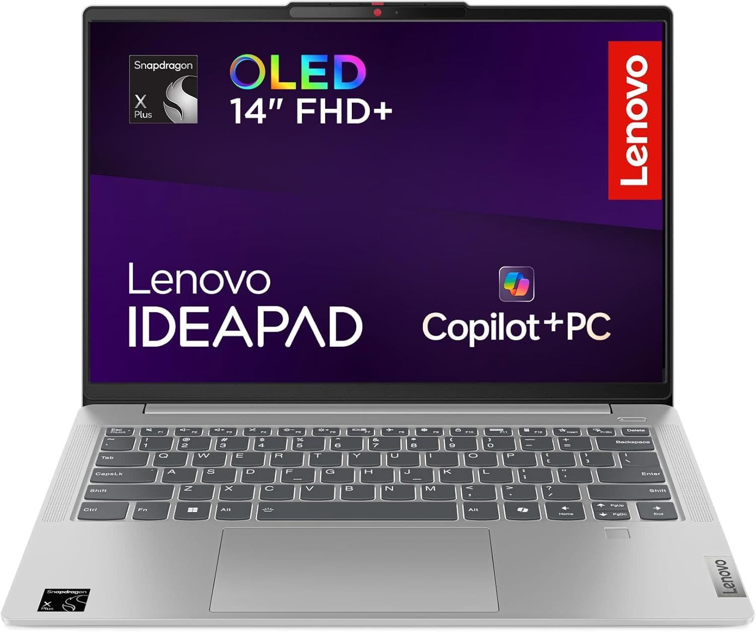 Lenovo IdeaPad Slim 5 14Q8X9 (14" FHD OLED / Snapdragon X Plus / 16GB / 512GB / W11 / QWERTY UK) Laptop