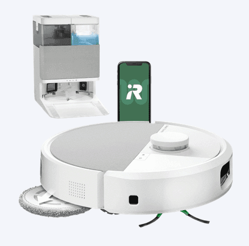 iRobot Roomba Plus 505 Combo Σκούπα Ρομπότ + Βάση Autowash για Σκούπισμα & Σφουγγάρισμα Λευκό 399€