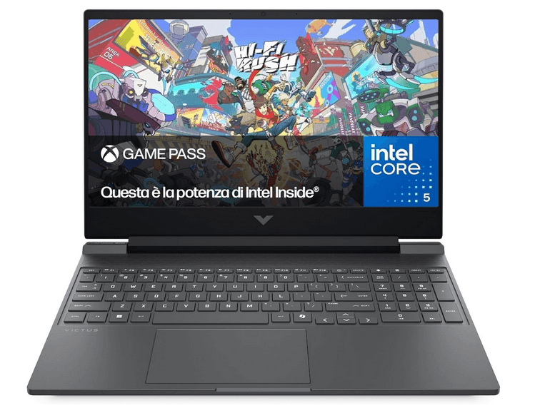 HP Victus 15-fa2003sl Notebook, 15.6'' FHD IPS 144Hz, Core 5-210H, 16GB, 512GB SSD, RTX 5050 8GB,QWERTY IT 829.17€