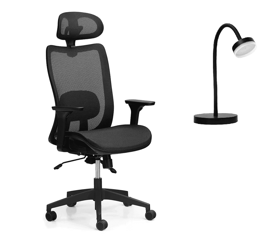 @Work Καρέκλα Γραφείου Artiq Black/Light Blue & Sentio Φωτιστικό Γραφείου Led Urban Light Black με 122.49€