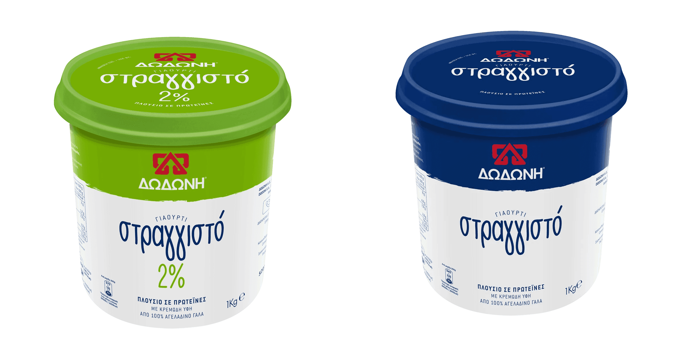 Δωδώνη Γιαούρτι Στραγγιστό 2% και 8% 1kg στο Σκλαβενίτη