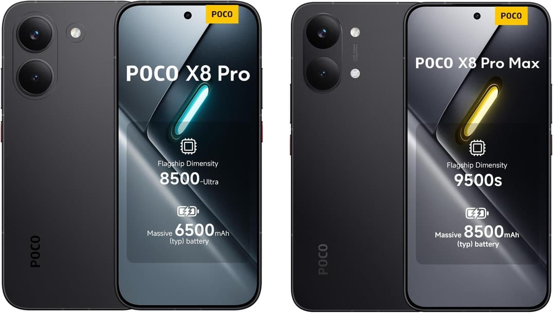 Poco X8 Pro (8GB/256GB) με 295€ & Poco X8 Pro Max (12GB/256GB) με 389€