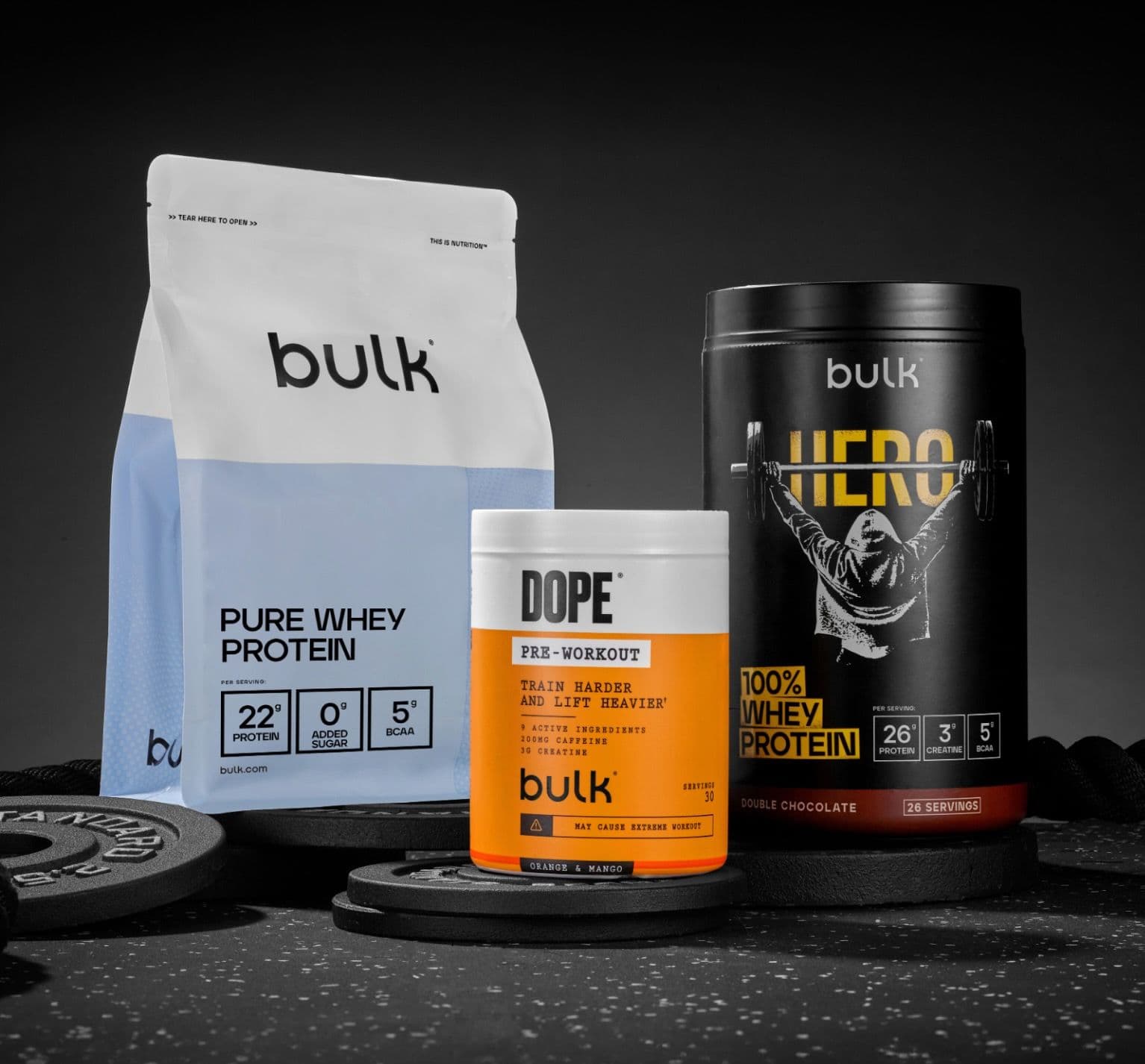 Συμπληρώματα Διατροφής στο Bulk +15% Έκπτωση για αγορές από 75€