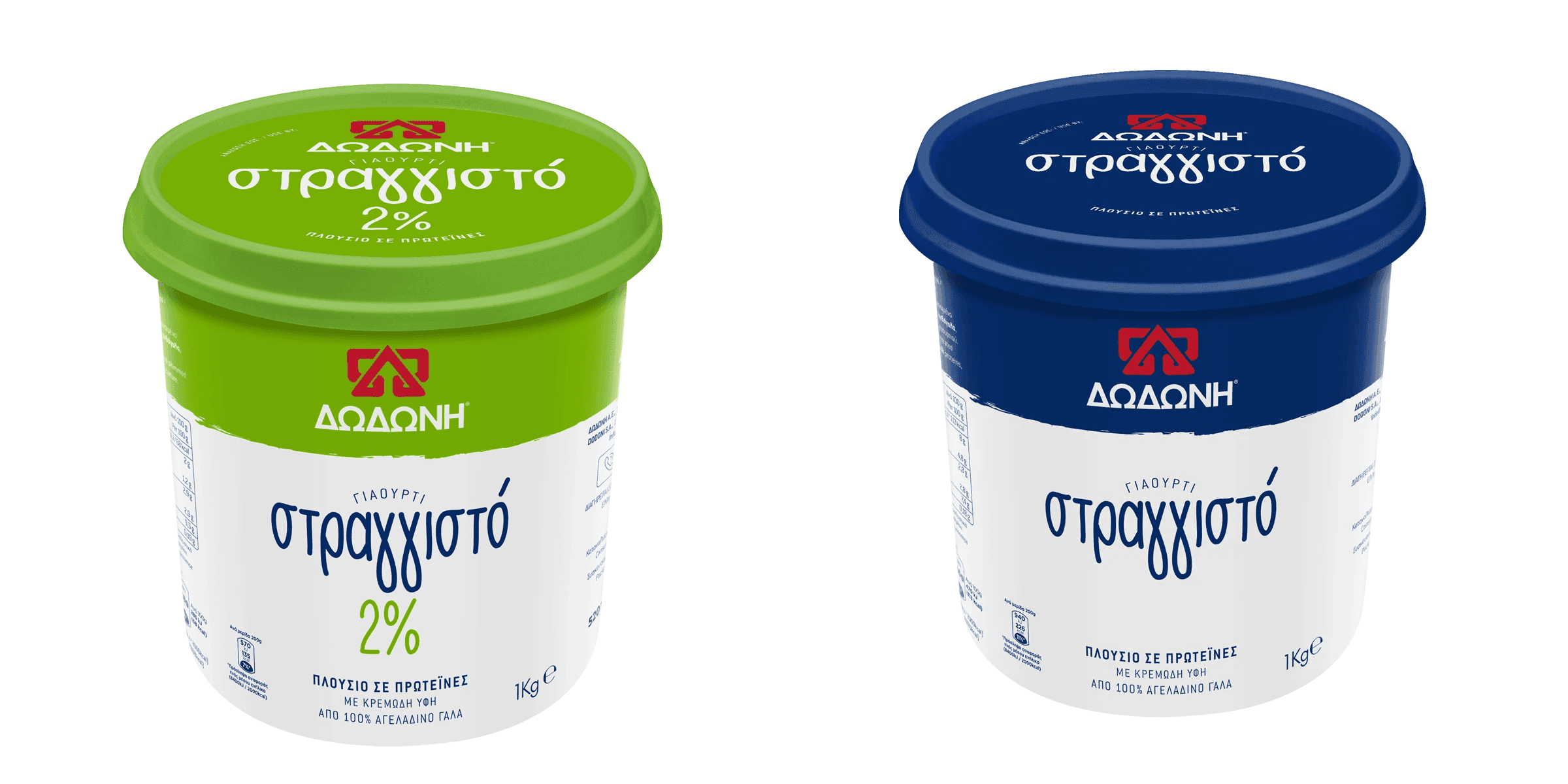 Δωδωνη Γιαουρτι Στραγγιστο 2% και 8% 1kg στον Μασουτη