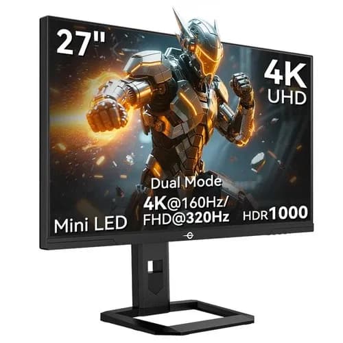 Οθόνη Titan Army P275MV Plus 27" Fast IPS, DyDs Mini LED (3840*2160@160Hz & 1920*1080@320Hz, HDR1000, 1ms GTG)