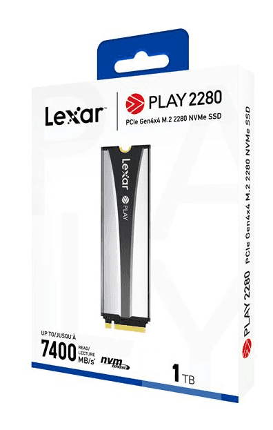 Lexar PLAY SSD 1TB τύπου M.2 με σύνδεση PCI Express 4.0 (PS5 Compatible) LNMPLY8001T-RNNNG