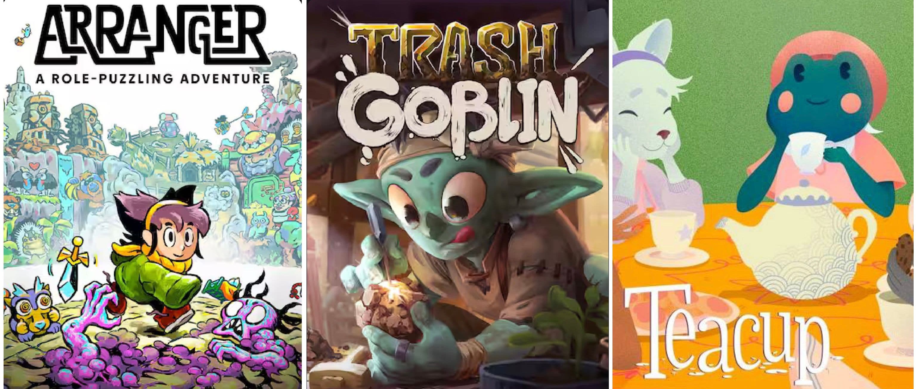 Δωρεάν το “Arranger: A Role-Puzzling Adventure” (PC) το “Trash Goblin” (PC) & το "Teacup" (Android & iOS), στο Epic Games Store