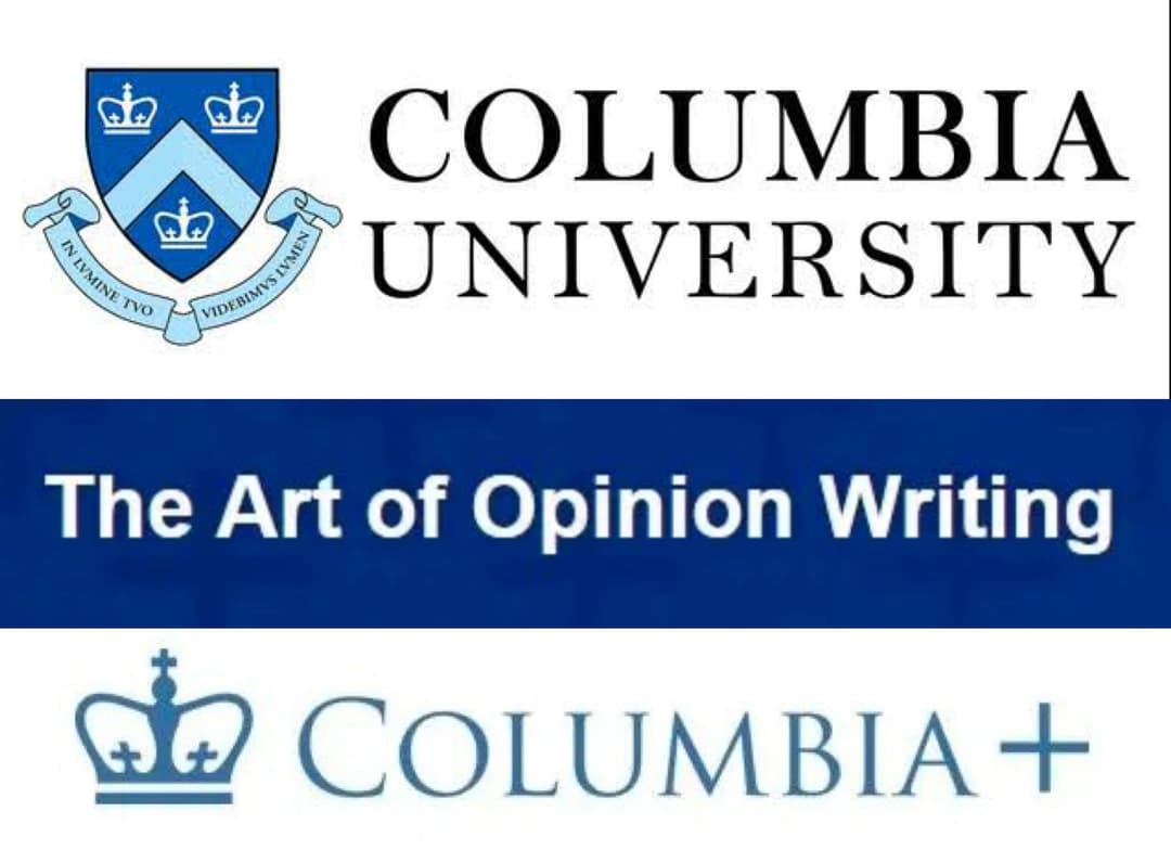 Δωρεάν (από $99) το σεμινάριο του Columbia University "The Art of Opinion Writing"