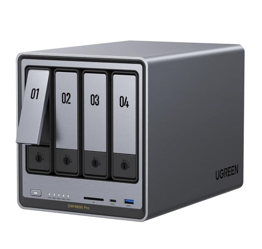 [Amazon Business DE] UGREEN NASync DXP4800 Pro 4-Bay Desktop NAS με 411,78€ (ή 658,64€ με απόδειξη)