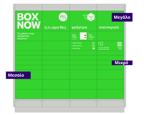 Μικρό δέμα με 1€ από την εφαρμογή του Box Now