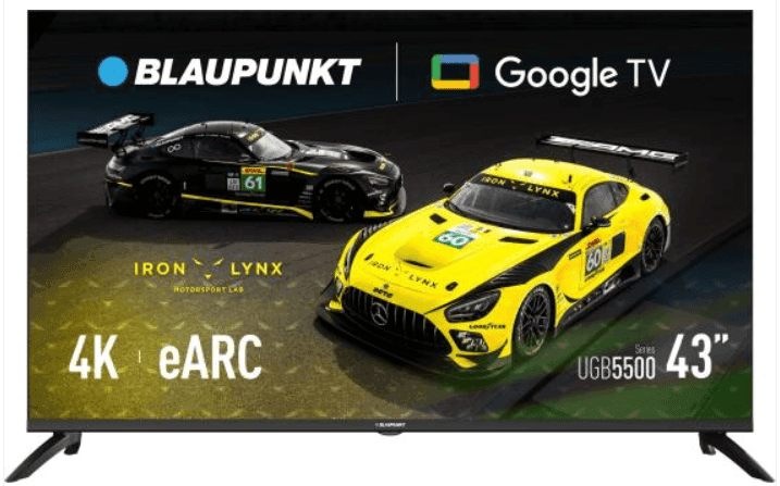 Blaupunkt 43UGB5500S Smart Google TV 43" 4Κ UHD 229€