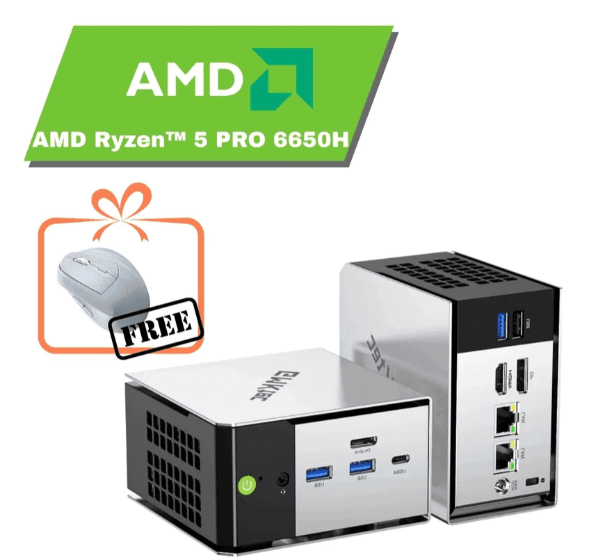 GMKtec Nucbox M8 AMD Ryzen 5 PRO 6650H Mini PC 16GB/512GB OCuLink με 349.99€