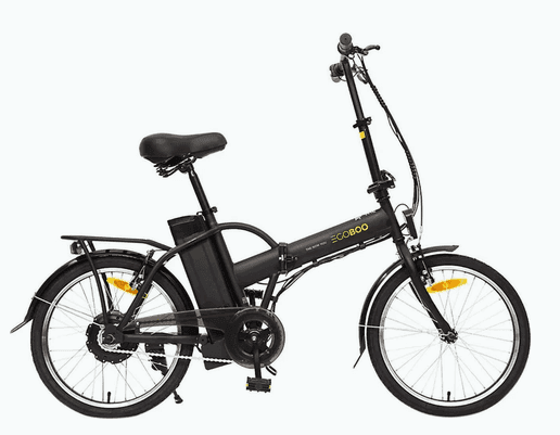 EGOBOO E-Fold 2024 Σπαστό Ηλεκτρικό Ποδήλατο Πόλης 20" 250W με 6 Ταχύτητες και Δισκόφρενα Μαύρο 699€