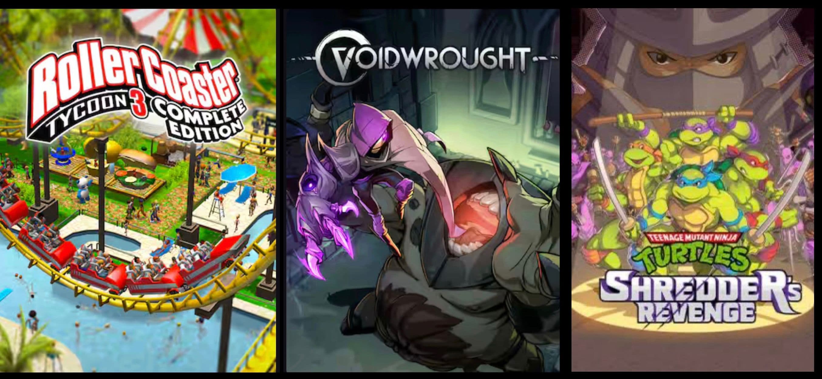 Δωρεάν τo “RollerCoaster Tycoon 3 Complete Edition” (PC), το “Voidwrought” (PC) & το "Teenage Mutant Ninja Turtles: Shredder's Revenge" (Android & iOS), στο Epic Games Store