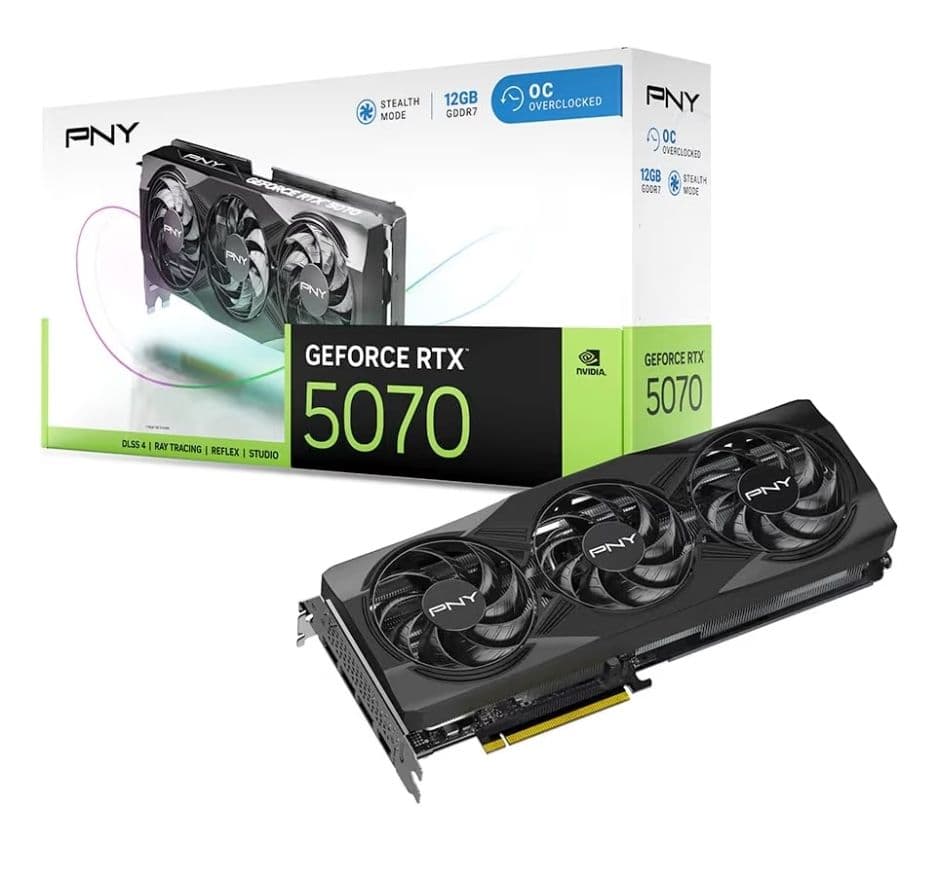 PNY NVIDIA GeForce RTX 5070 OC Triple Fan