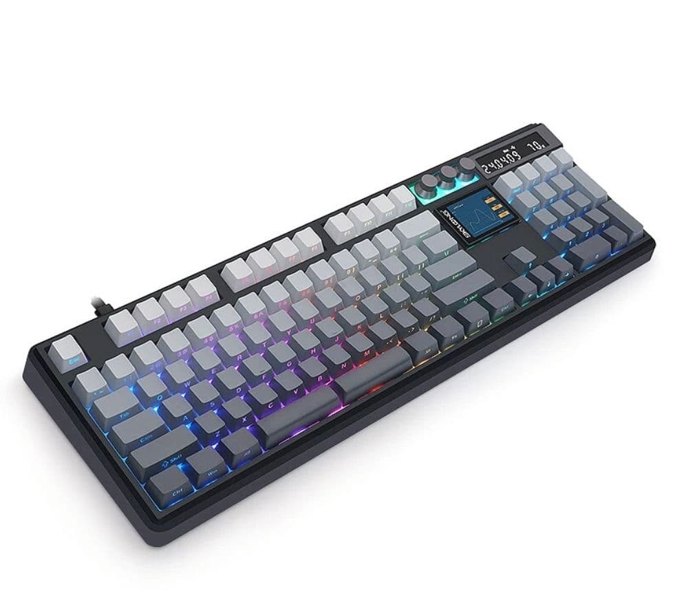 Μηχανικό πληκτρολόγιο SKYLOONG GK104 Pro,διπλή οθόνη hot swappable 