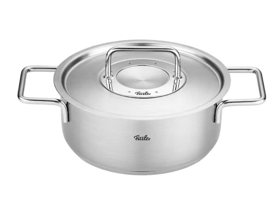 Fissler Pure Metal Lid Κατσαρόλα Ημιχύτρα Ανοξείδωτη 20cm 49.90€