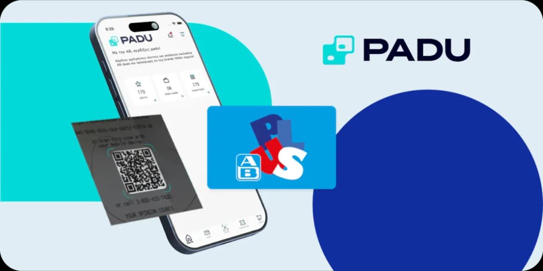 6€ έκπτωση στον ΑΒ για αγορές άνω των 30€ με εξαργύρωση πόντων στο padu app