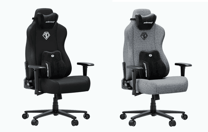Anda Seat Καρέκλα Γραφείου XL Black/Grey Υφασμάτινη Gaming Novis Ultra 219€